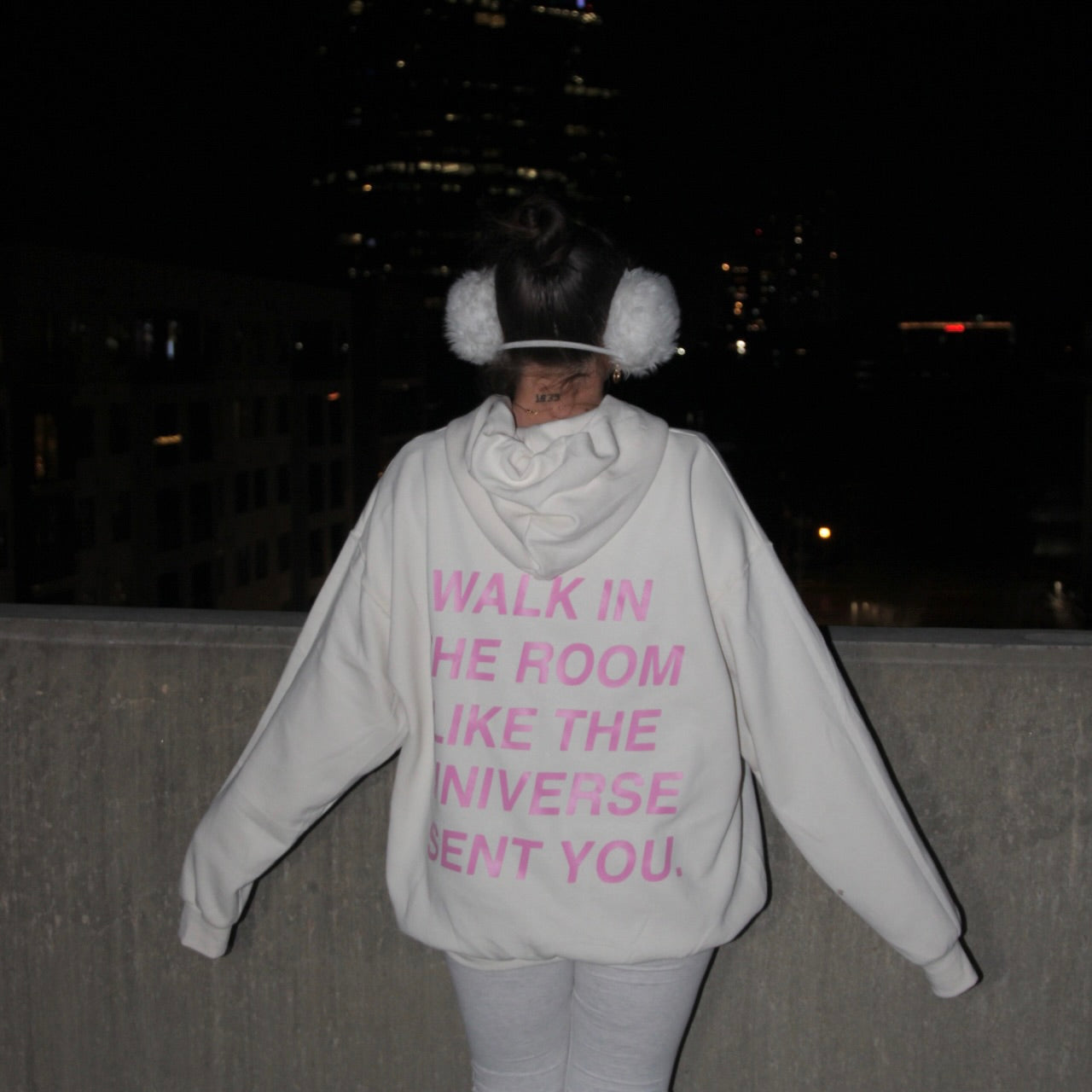 Cream Walk In the Room Like Universe Sent You Sweatshirt (S-4XL)