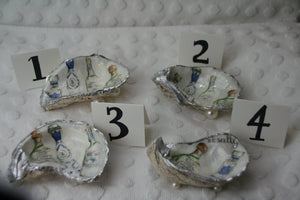 Oyster Trinket Dish (Silver Tequila)