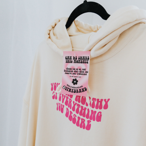 You Deserve the World Pink Garden Hoodie S 4XL tpwk brand